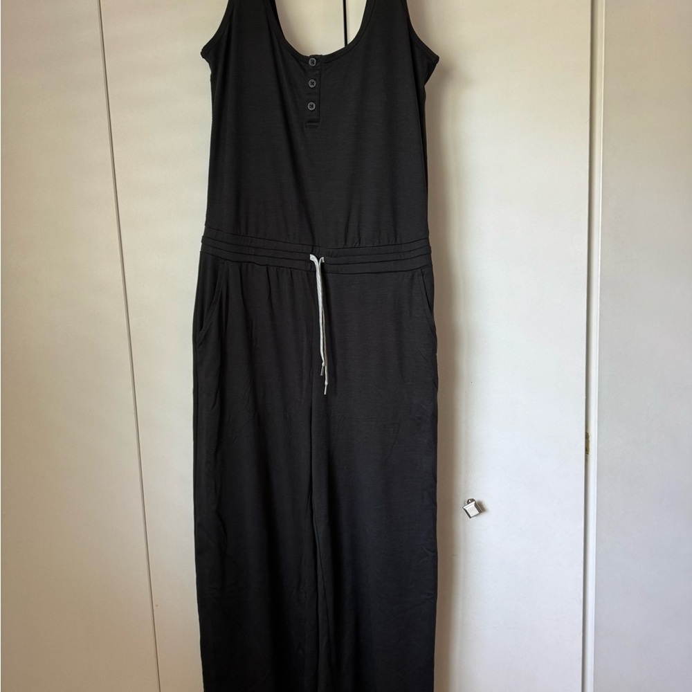 Vuori Henley Wide-leg Jumpsuit